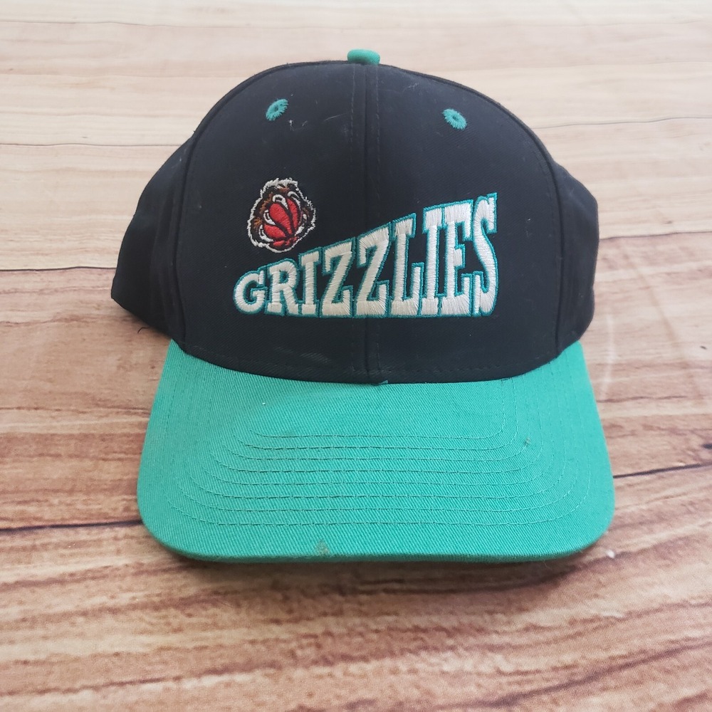Memphis Grizzlies Hat Cap Snap Back Black Green Basketball Adidas Outdoor Mens